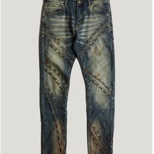 Embellished NYC Men’s Dunn jeans 34